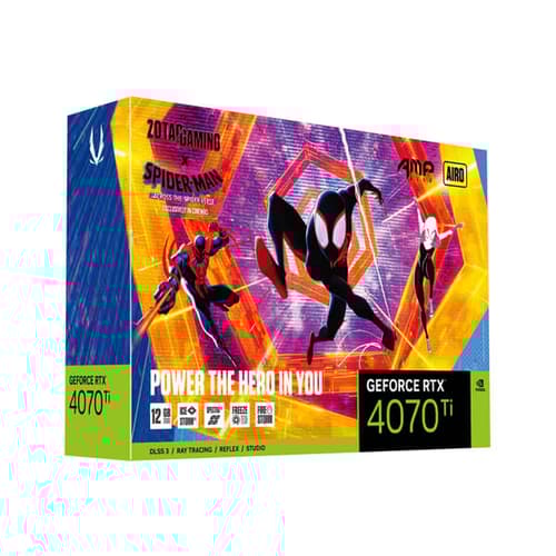 Zotac Gaming RTX 4070 Ti Amp Airo Spider Man 12GB Graphics Card
